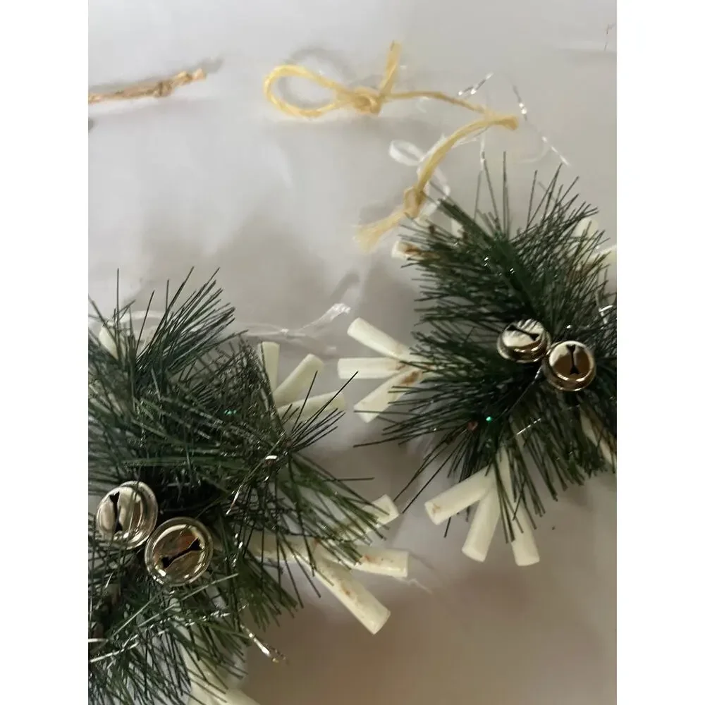 Christmas Ornament Lot Farmhouse Glass Pencil Metal Windmill Wood Stars Wreath